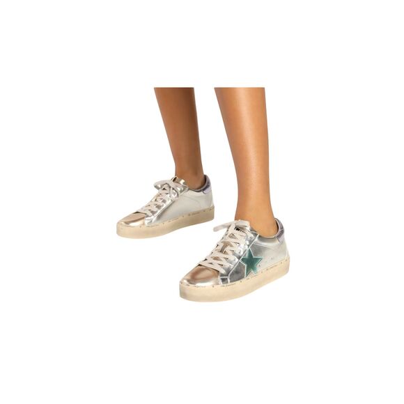 Shu Shop Metallics- Petula Faux Leather Sneaker - Size 7 - Picture 2 of 10